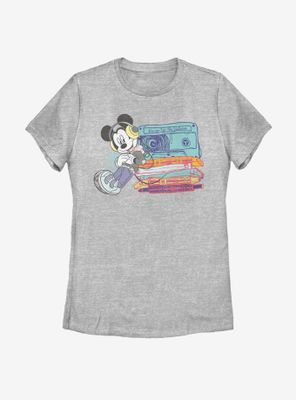 Disney Mickey Mouse Tapes Womens T-Shirt