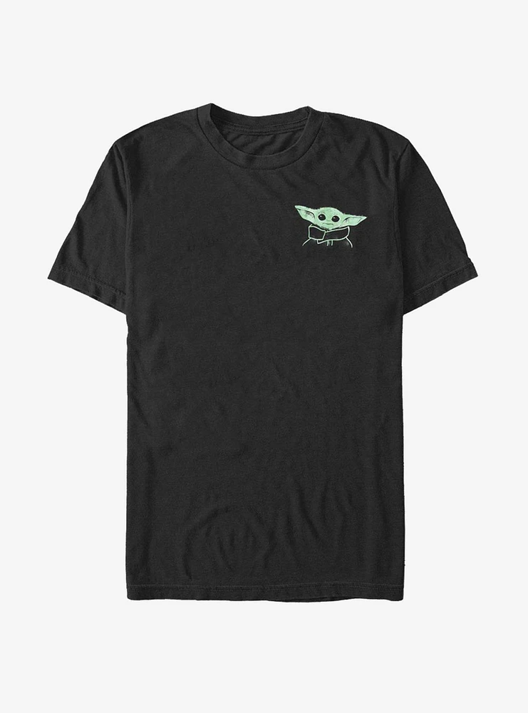 Star Wars The Mandalorian Child Painted Stars T-Shirt
