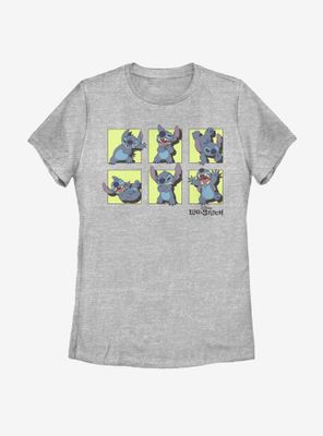Disney Lilo And Stitch Playful Poses Womens T-Shirt