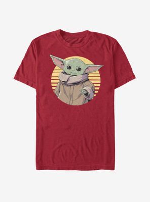 Star Wars The Mandalorian Child Circle Illustration T-Shirt