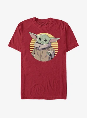 Star Wars The Mandalorian Child Circle Illustration T-Shirt