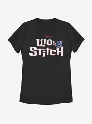 Disney Lilo And Stitch Classic Logo Womens T-Shirt