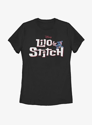 Disney Lilo And Stitch Classic Logo Womens T-Shirt