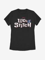 Disney Lilo And Stitch Classic Logo Womens T-Shirt