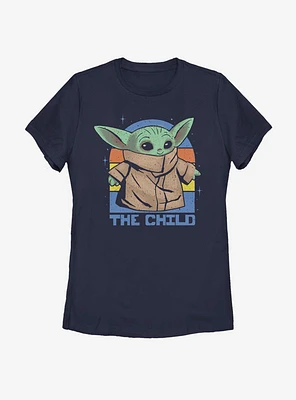 Star Wars The Mandalorian Child And Sunset Womens T-Shirt