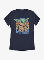 Star Wars The Mandalorian Child And Sunset Womens T-Shirt
