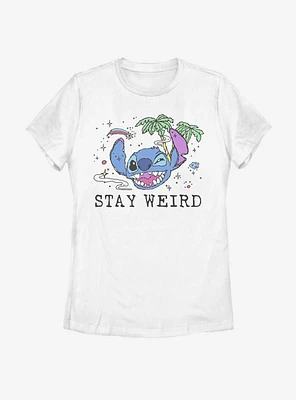 Disney Lilo And Stitch Stay Weird Womens T-Shirt