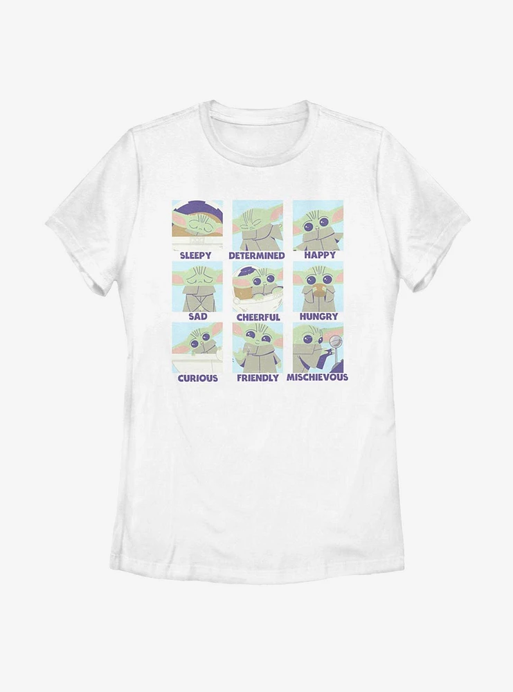 Star Wars The Mandalorian Child Emotions Womens T-Shirt