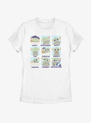 Star Wars The Mandalorian Child Emotions Womens T-Shirt