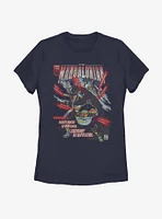 Star Wars The Mandalorian Child Bounty Hunter Womens T-Shirt