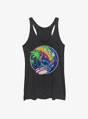 Disney Lilo And Stitch Retro Rainbow Womens Tank Top