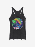 Disney Lilo And Stitch Retro Rainbow Womens Tank Top