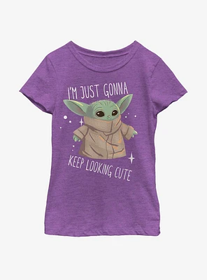 Star Wars The Mandalorian Child Still Cute Youth Girls T-Shirt