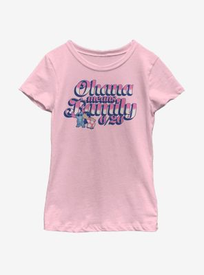 Disney Lilo And Stitch Ohana Youth Girls T-Shirt