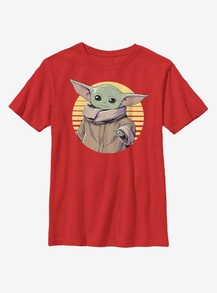 Star Wars The Mandalorian Child Circle Illustration Youth T-Shirt