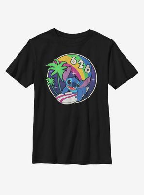 Disney Lilo And Stitch Retro Rainbow Youth T-Shirt