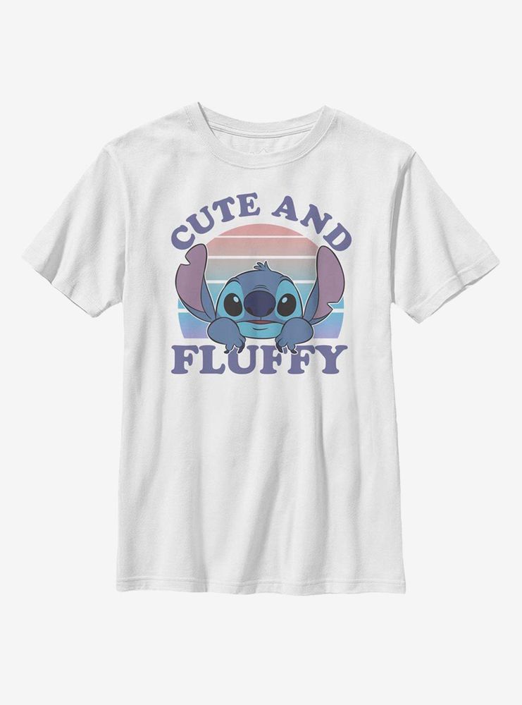 Disney Lilo And Stitch Cute Fluffy Youth T-Shirt