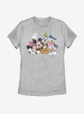 Disney Mickey Mouse Group Womens T-Shirt