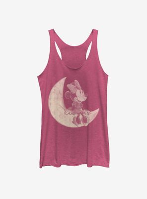 Disney Mickey Mouse Minnie On The Moon Womens Tank Top