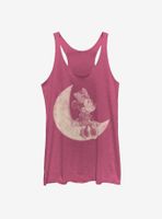 Disney Mickey Mouse Minnie On The Moon Womens Tank Top