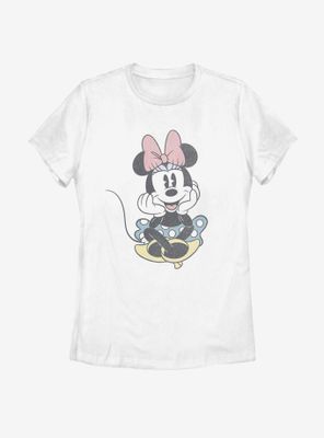 Disney Mickey Mouse Minnie Sitting Pretty Womens T-Shirt