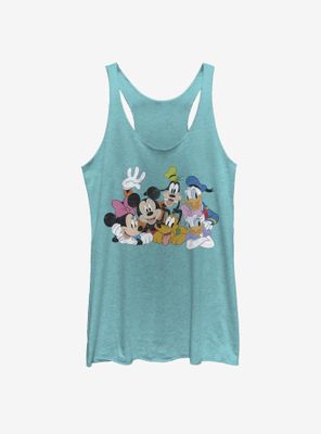 Disney Mickey Mouse Group Womens Tank Top