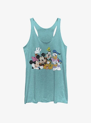 Disney Mickey Mouse Group Womens Tank Top