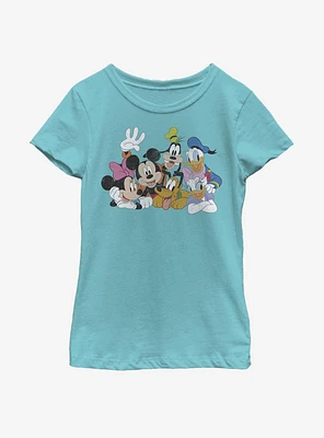 Disney Mickey Mouse Group Youth Girls T-Shirt
