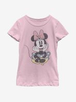 Disney Mickey Mouse Minnie Sitting Pretty Youth Girls T-Shirt