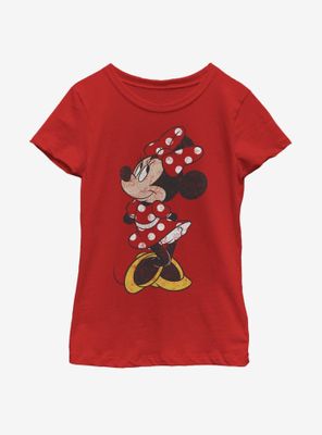 Disney Mickey Mouse Modern Vintage Minnie Youth Girls T-Shirt