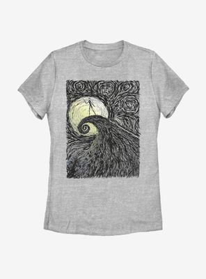 Disney The Nightmare Before Christmas Spiral Hill Womens T-Shirt