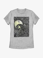 Disney The Nightmare Before Christmas Spiral Hill Womens T-Shirt