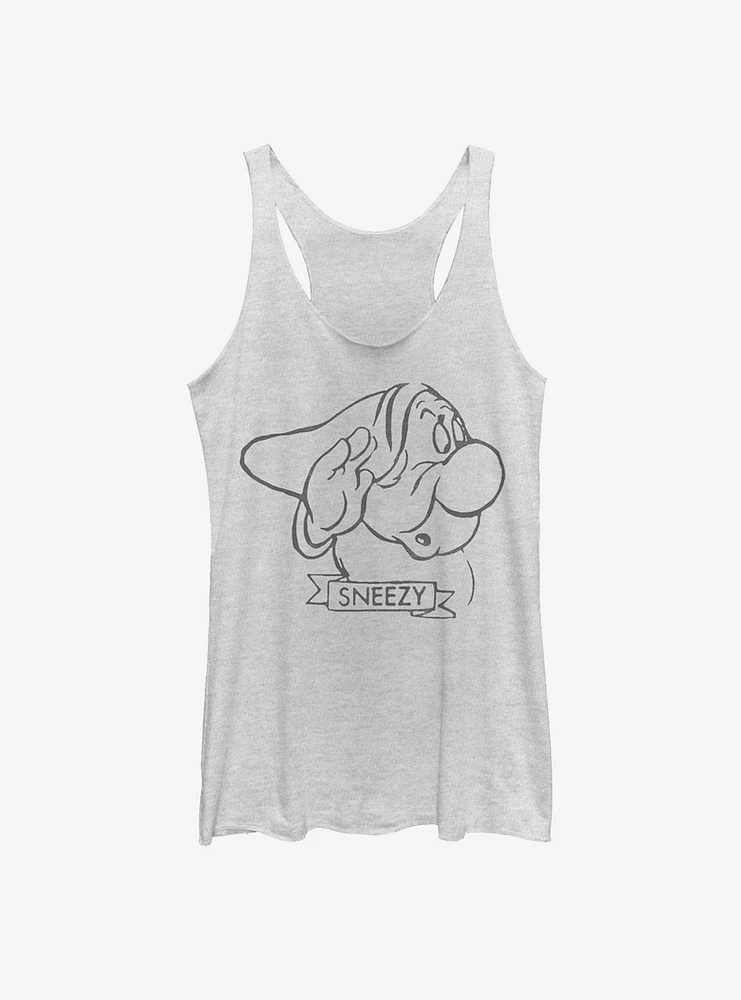 Disney Snow White And The Seven Dwarfs Sneezy Womens Tank Top