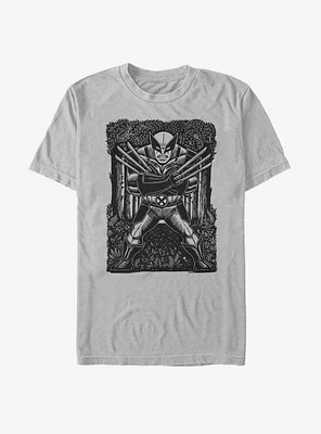 Marvel X-Men Wolverine Stencil T-Shirt