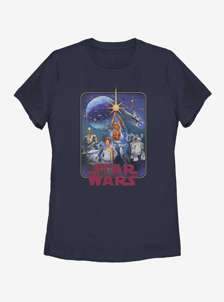 Star Wars Poster Redux Womens T-Shirt