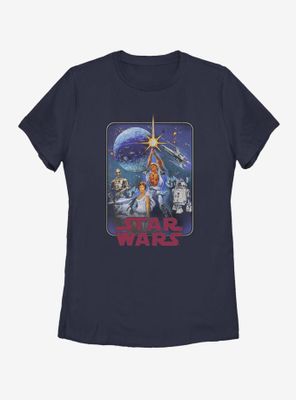 Star Wars Poster Redux Womens T-Shirt