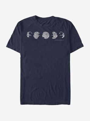 Star Wars Death Parts Phases T-Shirt