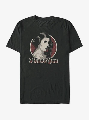 Star Wars Leia I Love You T-Shirt
