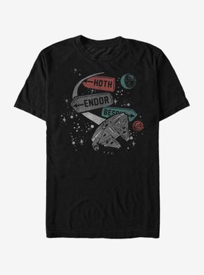 Star Wars Planet Map T-Shirt