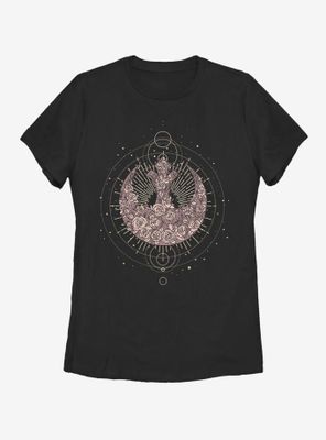 Star Wars Celestial Rose Rebel Womens T-Shirt