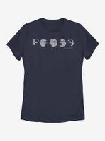 Star Wars Death Parts Phases Womens T-Shirt