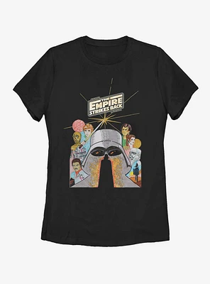 Star Wars Illustrated Strikes Back Womens T-Shirt