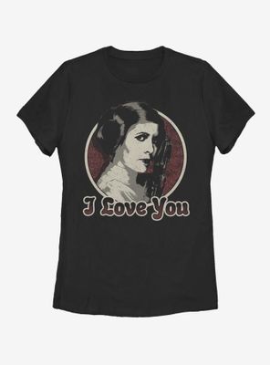 Star Wars Leia I Love You Womens T-Shirt