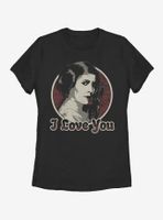 Star Wars Leia I Love You Womens T-Shirt