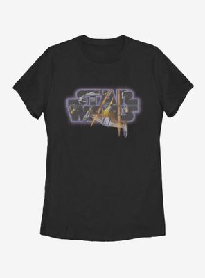 Star Wars Episode I The Phantom Menace Logo Womens T-Shirt