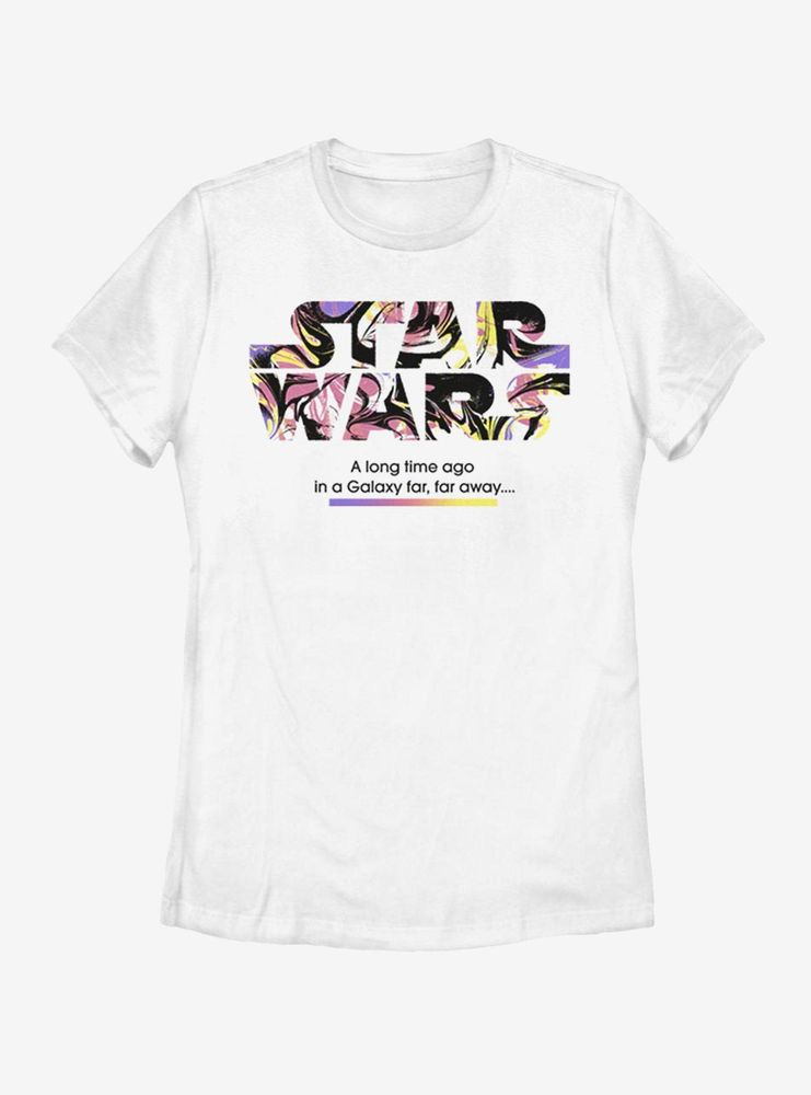 Star Wars Logo Color Pop Womens T-Shirt