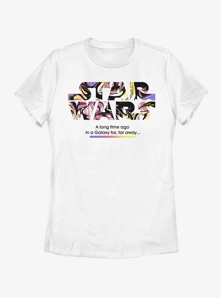 Star Wars Logo Color Pop Womens T-Shirt