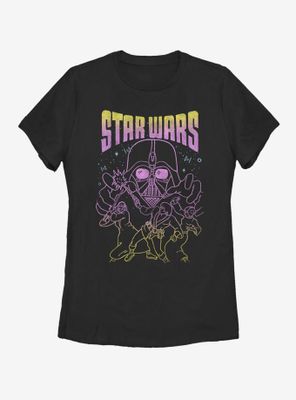Star Wars Neon Vintage Womens T-Shirt
