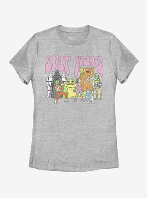 Star Wars Rainbow Characters Womens T-Shirt
