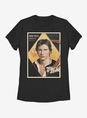 Star Wars Han Baseball Card Womens T-Shirt